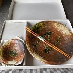 No.95 お皿　新品、未使用　11cm4枚、2cm1枚　お箸1膳