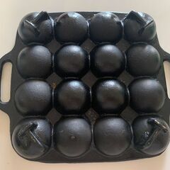 カセットコンロでたこ焼き★イワタニ鉄鋳物製たこ焼きプレートの画像