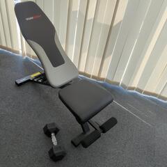 超美品　トレーニングベンチ＆ダンベル