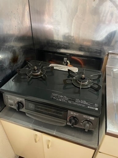 Rinnai グリル付ガステーブル PT20N-BKL プロパンガス用 LPガス用