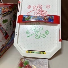 スーパーマリオ　ストライクエアホッケー　取扱説明書付き　おうちでゲームセンター気分で遊べる♪の画像