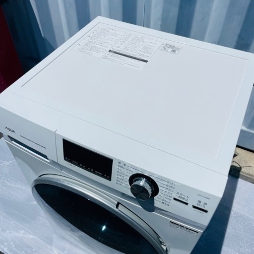 激安美品✨2019年製　AQUA お湯ドラム式洗濯機　設置?