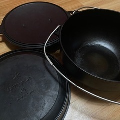 スノーピーク 和鉄ダッチオーブン 26 収納ケースセットの画像