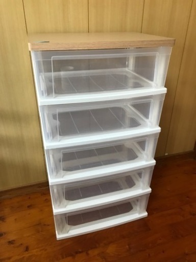 値下げ！美品 5段 チェスト 収納 棚