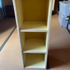 木製3段カラーボックス　8/16まで