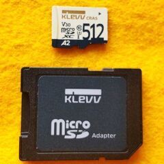 microSDXC 512MB KLEVV CRAS K512GUSD6U3-CA ESSENCORE (エッセンコア)の画像