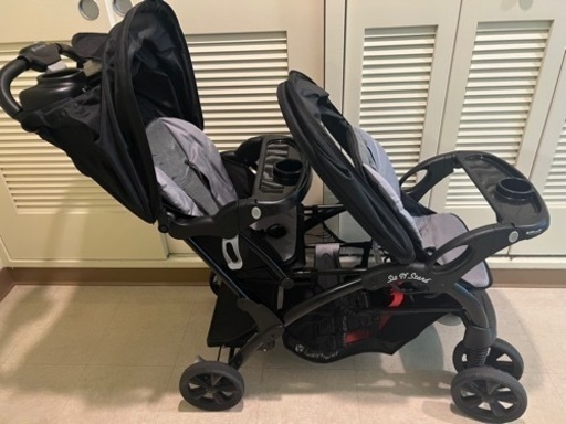 【値下げagain！(^^)】¥8500ベビートレンド　シットアンド スタンド ダブル  ベビーカー 二人乗り