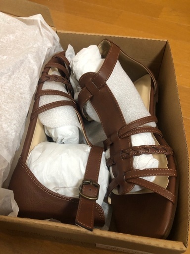 夏物編み込みサンダル(大きいサイズ)