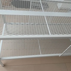 IKEA BAGGEBO バッゲボー テレビ台, メタル/ホワイトの画像