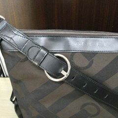 本物 LANCEL シグネチャー ショルダーバッグ ブラウン レディース ランセル ハンドバッグ 苫小牧西店の画像