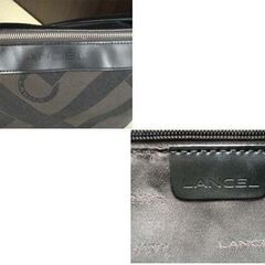 本物 LANCEL シグネチャー ショルダーバッグ ブラウン レディース ランセル ハンドバッグ 苫小牧西店の画像