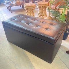 収納付きチェア　腰掛け　2人用　中古品　サイズ(約)横幅88cm...