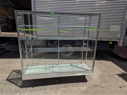 【中古】クリアショーケース　ガラス