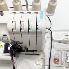 美品　シンガーロックミシン　2本針4本糸
