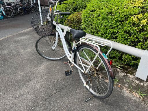TOPONE（トップワン） T-CCB266 ママチャリ 自転車 26インチ シマノ6段 【リサイクルショップどりーむ鹿大前店】No.962　自転車　ママチャリ　26インチ　6段ギア付き　ベル付き　LEDオートライト付き　カ