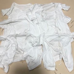 ベビーの肌着17枚　50-60 綿100% 洗濯済みの画像