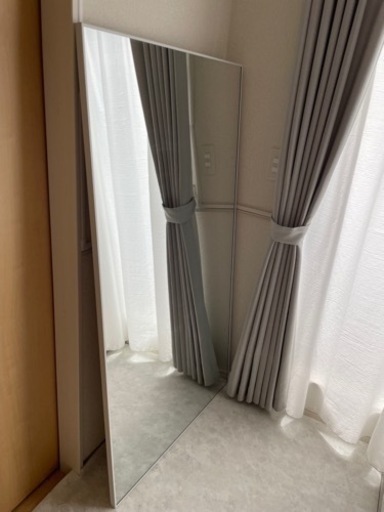 姿見　鏡　146×80cm ホワイトフレーム