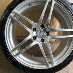 ヨコハマ　AVS モデル5 17インチ8j9j タイヤ付き　ドリケツ AVSモデル5 17インチ8j9jタイヤ付き