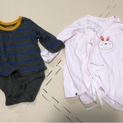 ベビー服2枚　3-6M 洗濯済み