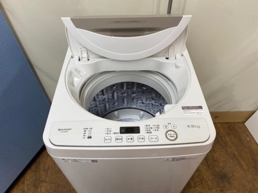 I472 ? SHARP 洗濯機 （4.5㎏） ⭐ 動作確認済 ⭐ クリーニング済