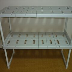 アイリスオーヤマ 伸縮 押し入れ整理棚 2個セット