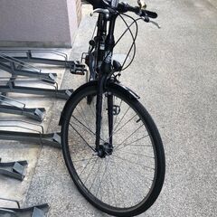 倉庫受け取り商品】自転車 シティサイクル サラチャリ 27インチ