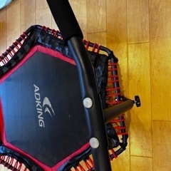 ADKING室内トランポリン 補助手すり付き 大型115cm【耐荷重150kg】の画像