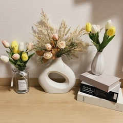 【お値下げ！】ウェルカムスペース　花瓶　造花　5セット　インテリアの画像