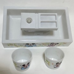 流し素麺マシン　ミッキー&ミニー　プレミアムおっきい電動流しそうめん機セット　ver.3 カップ付きの画像