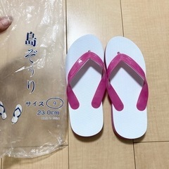 島ぞうり ビーチサンダル ピンク 23cm 沖縄で購入