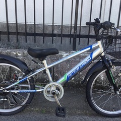 ＜整備済＞20インチ・ジュニア自転車・シマノ変速6段シフト・鍵付...