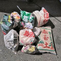 ∞ 園芸用土 砂 石 大量まとめセット B 未使用品+使用途中品...