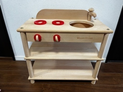 木製おままごとキッチン　wooden kitchen