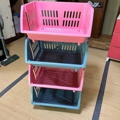 4段収納カゴの画像