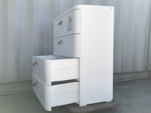 美品！日本製◇クラスのカタチ◇高品質4段チェスト◇ロイヤルドロアー◇天板リバーシブル◇RD-724WH◇K781★