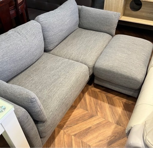 売約済み【BY REUSE霧島国分新町店 出張買取•見積完全無料¥0】オットマン付きソファ