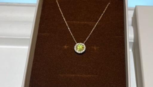 ［値下げ中]新品未使用⭐️希少石スフェーン18金PGネックレス