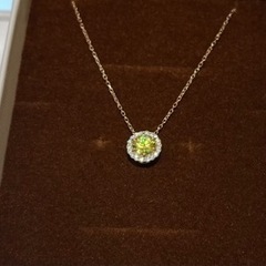 ［値下げ中]新品未使用⭐️希少石スフェーン18金PGネックレス