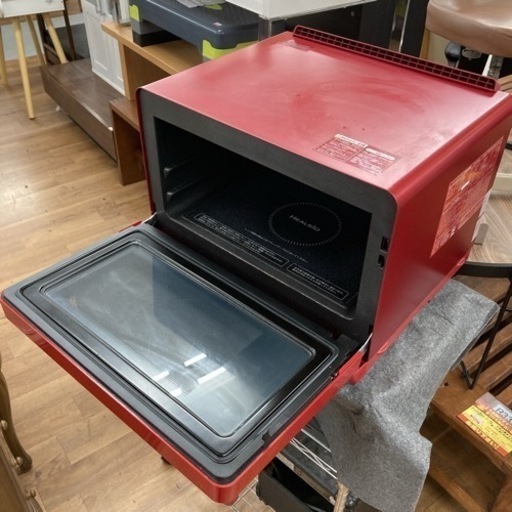 S221 ⭐ SHARP AX-MP300-R [ウォーターオーブン HEALSIO（ヘルシオ） 26L 1段調理 レッド系]⭐動作確