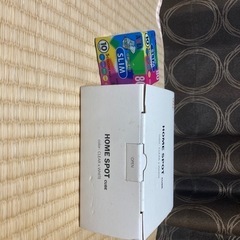 未使用の無線LANルーターHOMESPOTCUBEと録画用md