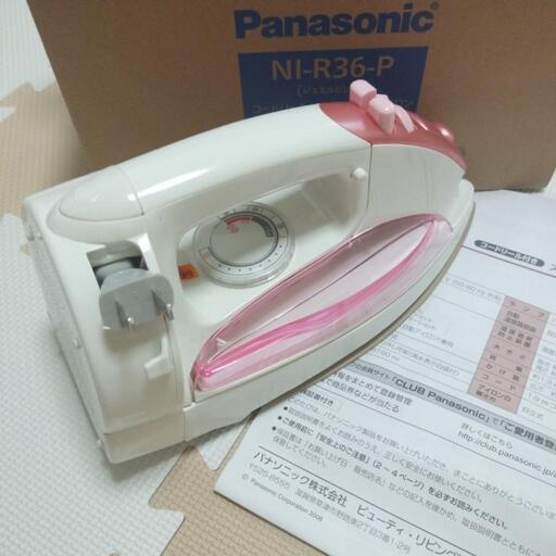 美品✨パナソニックコードリール式スチームアイロン
