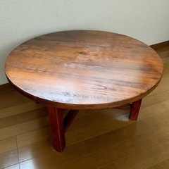 【値下げ・美品】アジアンちゃぶ台（折りたたみ可）の画像