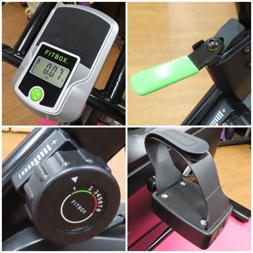 ♪FITBOX/フィットボックス FBX-002B_01 エアロバイク スピンバイク ジェルシート付♪