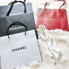ルイヴィトン　シャネル　カルティエ　グッチ　ボッテガ　ゴヤール　ショッパーの画像