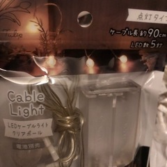 LED ケーブルライト　クリアボール　の画像
