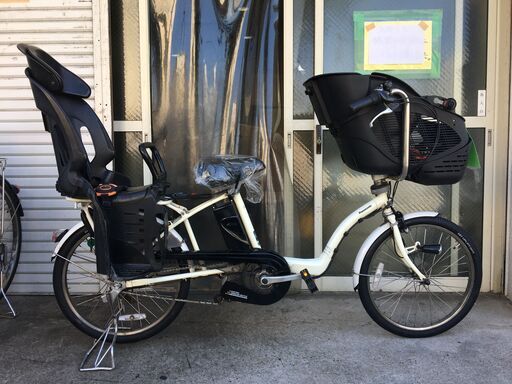 地域限定送料無料　パナソニック　ギュットミニ　三人乗り　8,9AH　20インチ　白②　キッスミニ　ビッケポーラー　神戸市　電動自転車