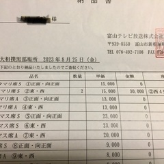 8/25大相撲黒部場所　4列目2枚！　値下げ可能の画像
