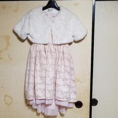 ピンクの、子供用ドレス(140)中古
