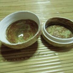 蓋付き 小物入れ 味のある焼き物 お譲りします。＊石川県＊美川より＊期間限定の画像