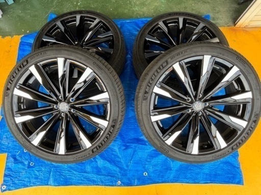 ★★トヨタ クラウン クロスオーバー純正アルミホイールタイヤセット 、4本 225/45R21 ミシュラン 送料込★★